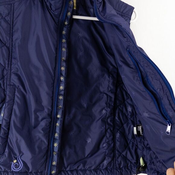 ISIS Thermolite Vest Size 6 Quilted Puffer Zip Up Purple Pockets Lightweight - Picture 10 of 12